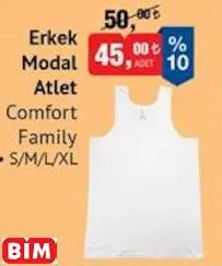 COMFORT FAMİLY ERKEK MODAL ATLET